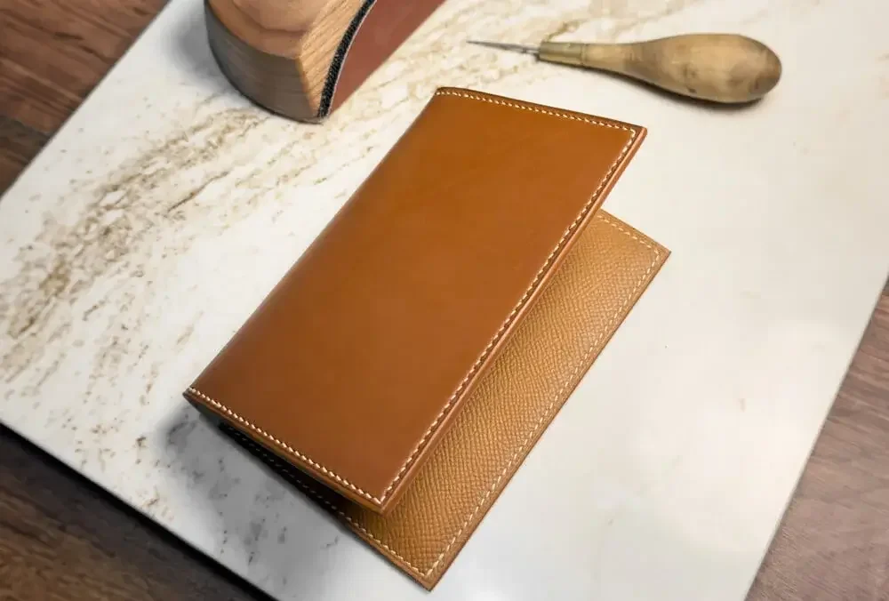 Custom Passport Wallet in Barenia Leather